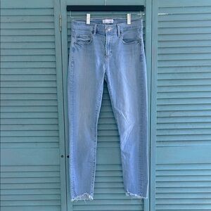 LOFT Light Blue Cropped Skinny Jeans